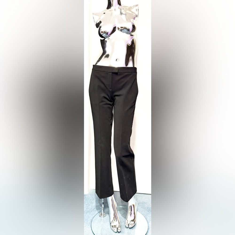 Theory Black Straight Leg Women's Pants (Viscose blend)